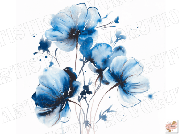 Download Abstract Watercolor Flowers Clipart Png - Art Collection