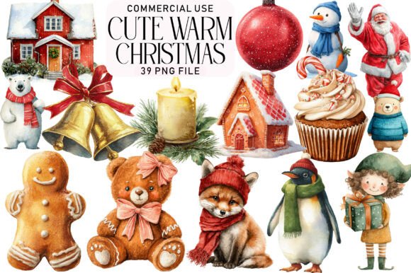 Download Cute Warm Christmas Clipart - Art Collection