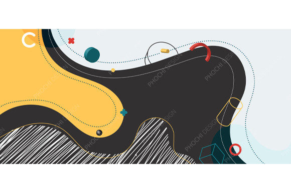 Download Abstract Trendy Organic Shape Forms Line - Premium Resources