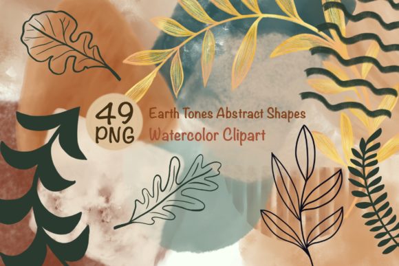 Download Watercolor Elements|Earth Tones Abstract - Art Collection