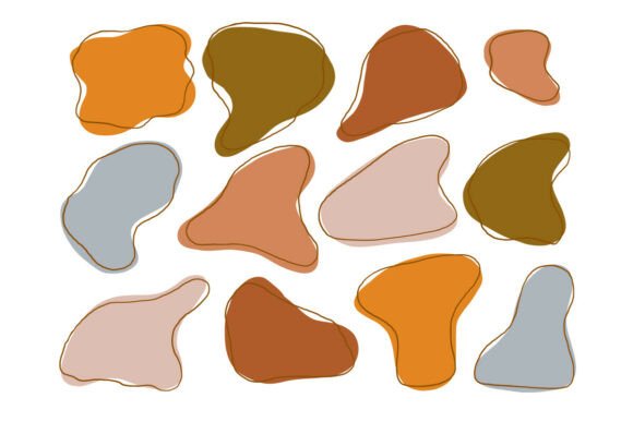 Download Earthy Abstract Freeform Blob Shape - Art Collection