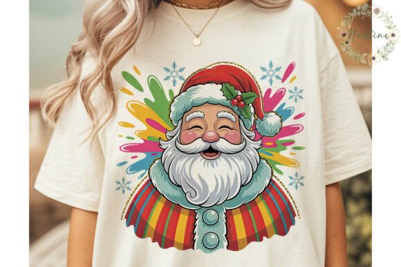 Download Glitter Splatter Santa PNG Clipart - Art Collection