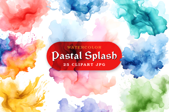 Download Pastel Watercolor Splash Clipart - Art Collection