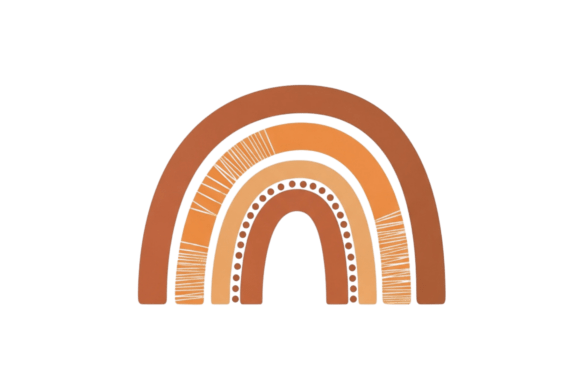 Download Boho Rainbow Arch with Warm Earth Tones - Art Collection