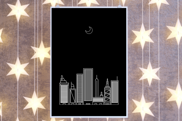Download City at Night Minimalist Wall Art - Art Collection