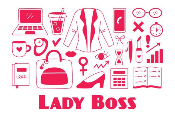 Download Lady Boss Doodles PNG Clipart - Art Collection
