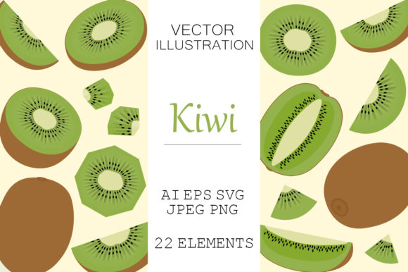 Download Kiwi Vector. Kiwi Fruits Clipart SVG - Art Collection