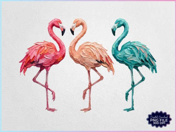 Download Hand Painted Flamingo Summer PNG - Summer Collection