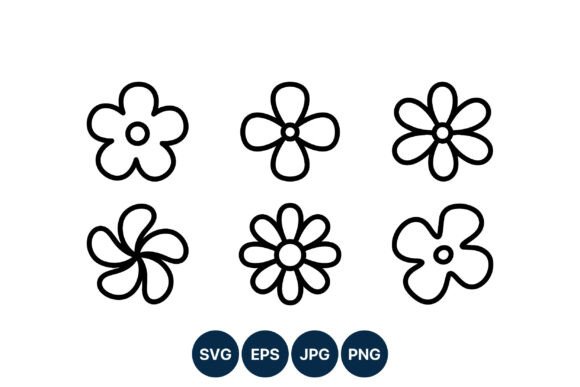 Download Simple Black White Flower Line Art - Art Collection