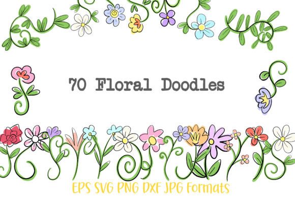 Download 70 Floral Line Art Illustrations Flowers - Art Collection