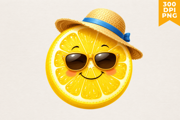 Download Lemon Citrus Slice Summer Vibe Clipart - Art Collection