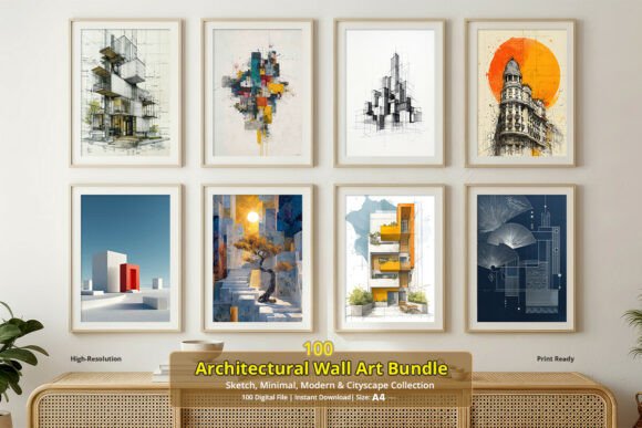 Download 100 Architecture Wall Art Prints, Poster - Art Collection