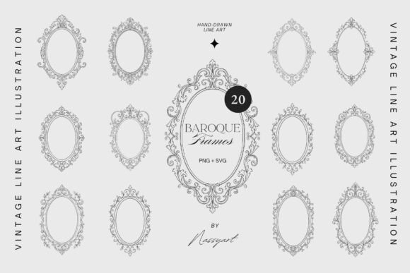 Download 20 Baroque Oval Frames Clipart - Art Collection