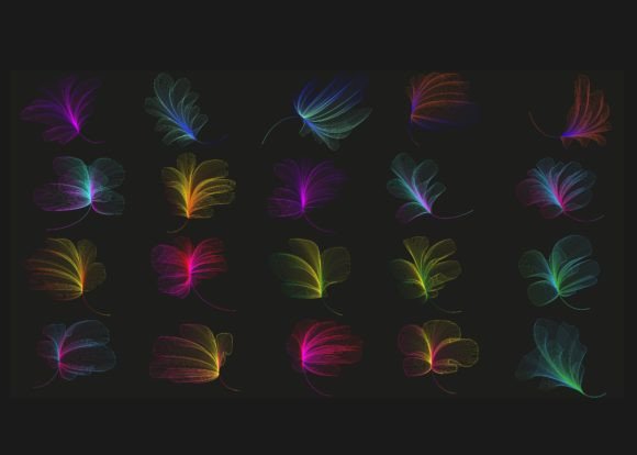 Download Abstract Flower Line Art Gradient Bundle - Art Collection