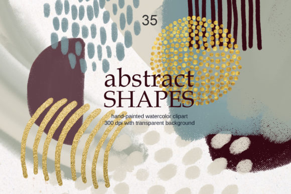 Download Modern Abstract Shapes Clipart - Art Collection