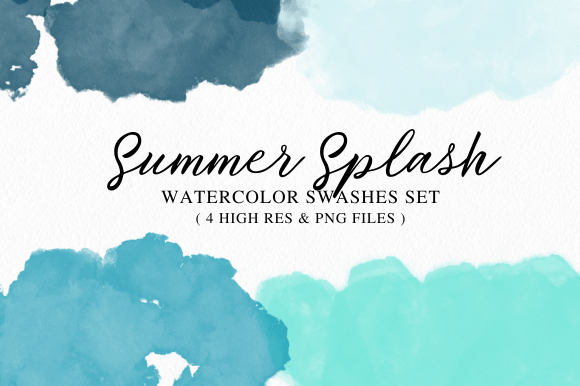 Download Summer Splash Brush Strokes - Summer Collection
