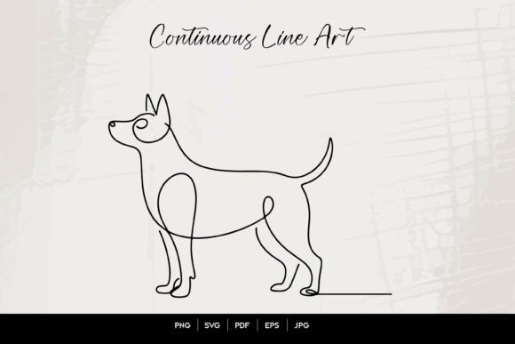 Download Dog Continuous Line Art Illustration - Art Collection