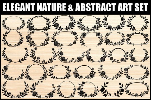 Download Elegant Floral Frame Clipart Bundle - Art Collection