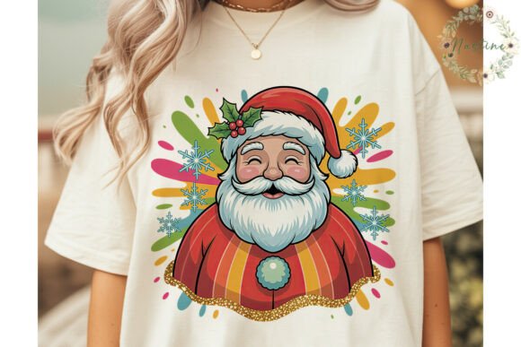 Download Glitter Splatter Santa PNG Clipart - Art Collection