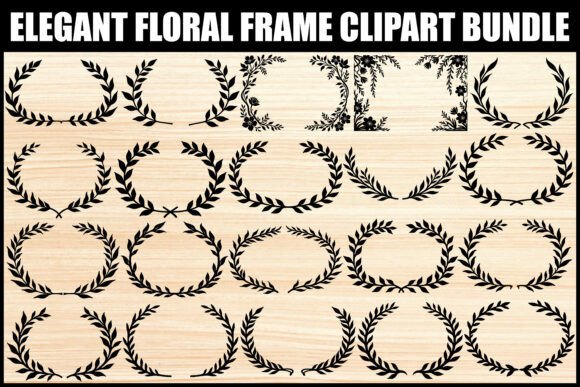 Download Elegant Floral Frame Clipart Bundle - Art Collection