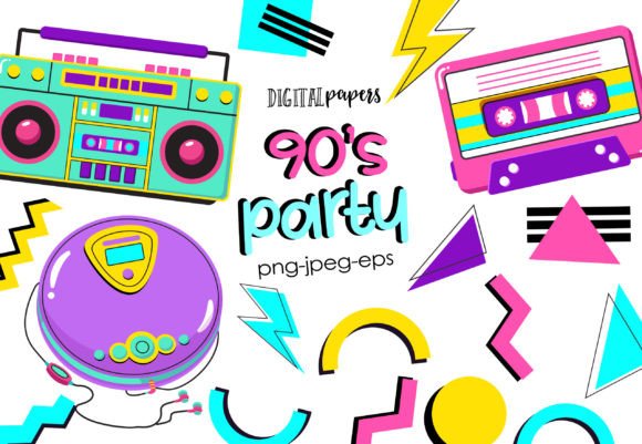 Download 90s Party - Art Collection
