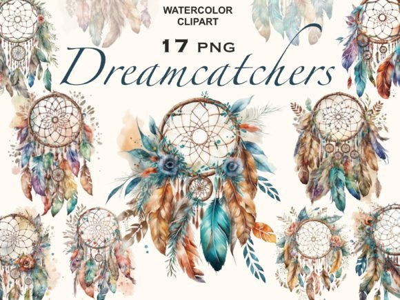 Download Boho Dreamcatcher, Watercolor Clipart - Art Collection