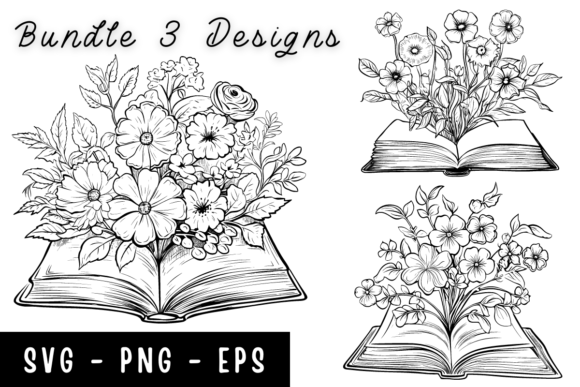 Download Book Flower Line Art Svg - Art Collection