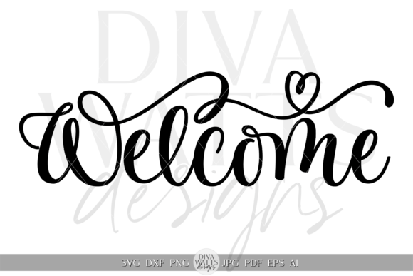 Download Welcome Heart Illustration SVG - Art Collection
