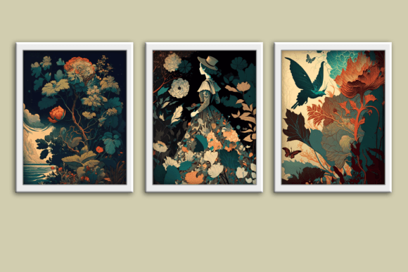 Download Vintage Floral Wallpaper Wall Art Prints - Art Collection