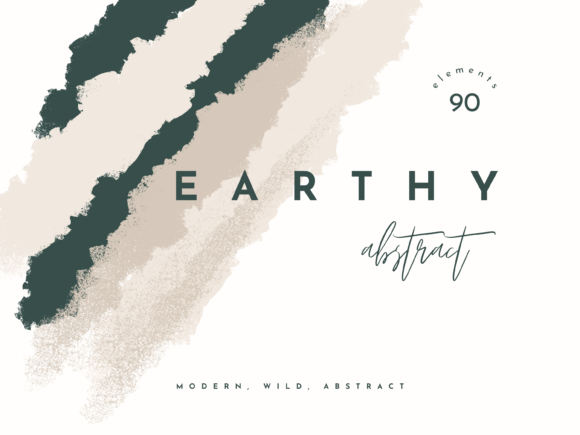 Download Earthy Modern Abstract Shapes - Art Collection