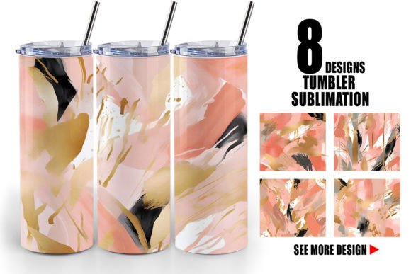 Download Tumbler Contemporary Art Pink - Art Collection