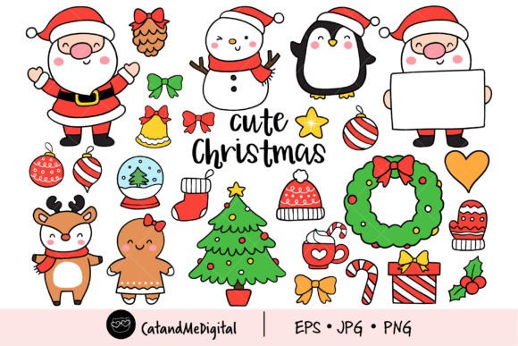 Download Cute Christmas Clipart' - Art Collection
