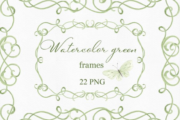 Download Green Ribbon Wedding Frame Clipart - Art Collection