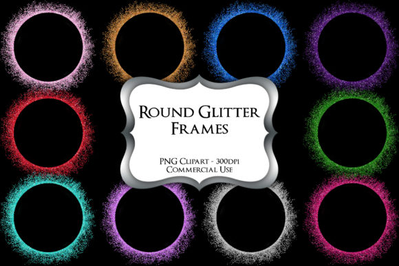 Download Round Glitter Frames Clipart - Art Collection