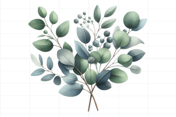 Download Eucalyptus Clipart. Watercolor Greenery - Art Collection