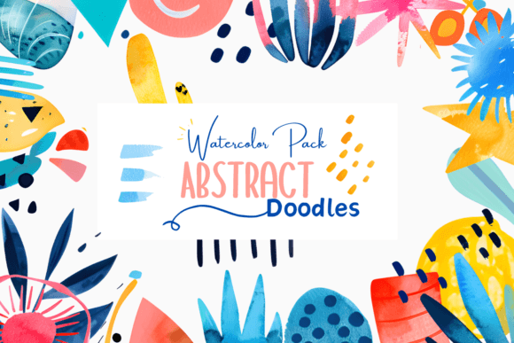 Download Abstract Watercolor Doodles Clipart P.1 - Art Collection