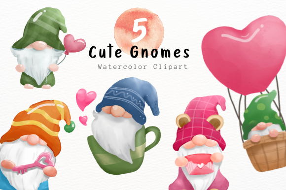 Download Cute Gnome Watercolor Clipart - Art Collection