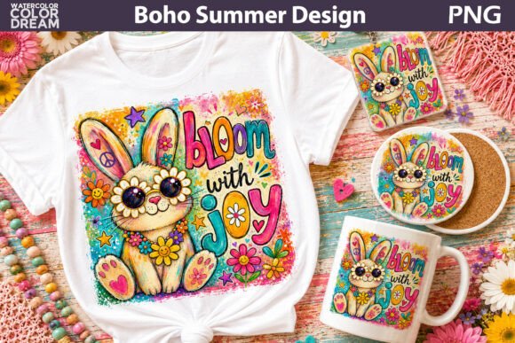 Download Bunny Boho Summer Illustration - Summer Collection