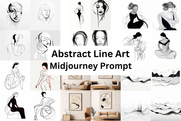 Download Midjourney Prompt for Abstract Line Art - Art Collection