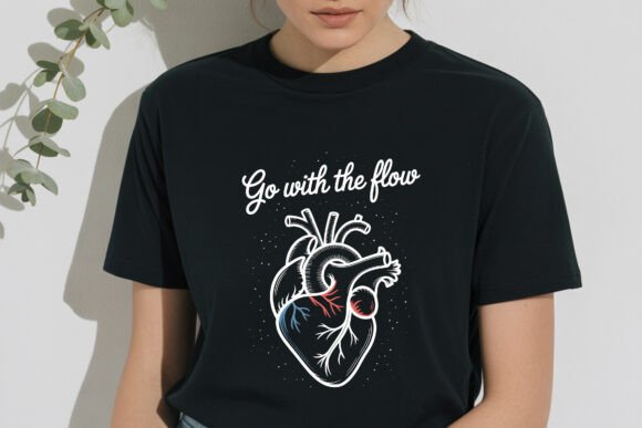 Download Go with the Flow, Line Art Heart SVG - Art Collection
