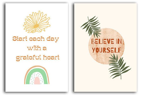 Download Boho Printable Wall Art, Boho Quotes V1 - Art Collection