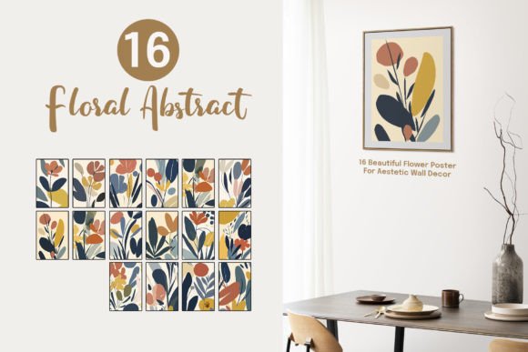 Download Blooming Floral Abstract Art Print - Art Collection
