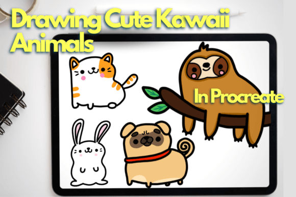 Download Drawing Cute Kawaii Animals in Procreate - Drawing Collection