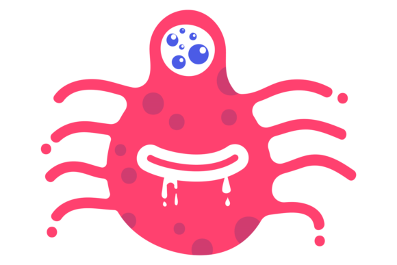 Download Monster Amoeba Character. Scary Cartoon - Art Collection