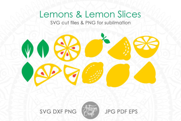 Download Lemon SVG, Lemon Clipart, Lemon Slice - Art Collection