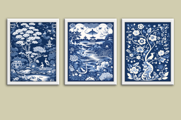 Download Blue and White Willow Wall Art Prints - Art Collection