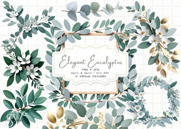 Download Elegant Eucalyptus Clipart - Art Collection