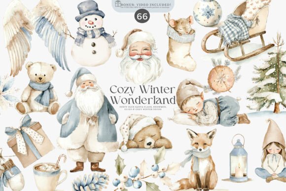 Download Watercolor Christmas Decor Clipart - Art Collection