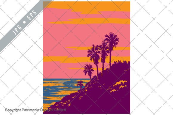 Download Barney's Surf Spot in Encinitas WPA Art - Art Collection