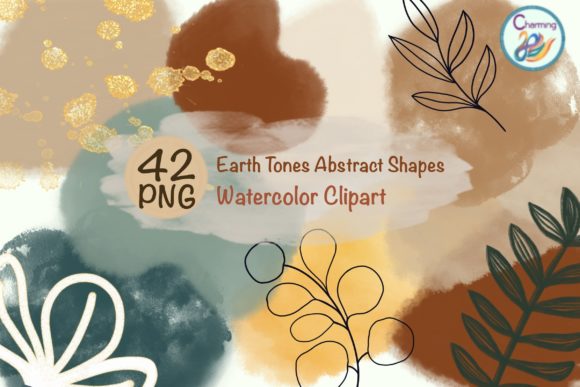 Download Watercolor Elements|Earth Tones Abstract - Art Collection